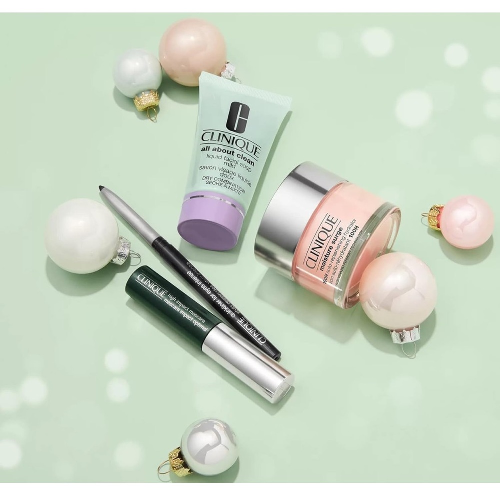 NWT Clinique MVP skincare & makeup set 4pc soap moisture surge mascara Retail$58 - Picture 5 of 5